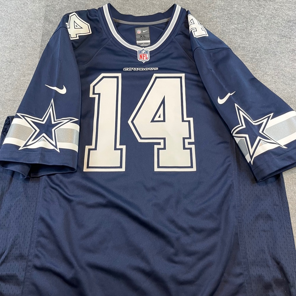 Nike Mens Dallas Cowboys Andy Dalton Jersey Navy Blue NFL Football XL Gameday - Picture 4 of 8